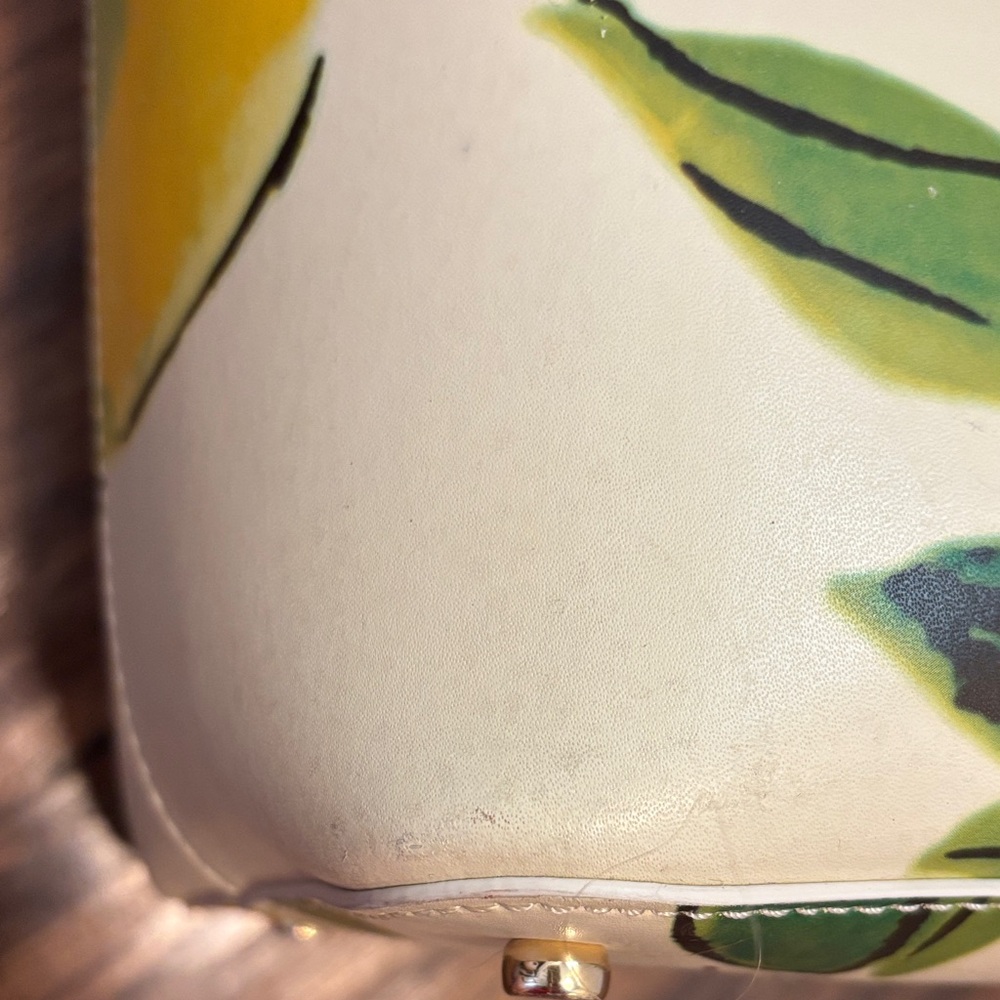 Kate Spade Lemon Street Len Tote Bag - White and Yellow - Picture 6 of 8